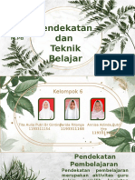 Pendekatan Dan Teknik Belajar