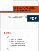 Recuperacion Suelos-Metodos Fisicos, Químicos y Termicos