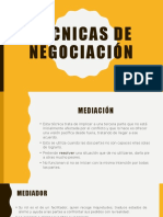 Técnicas de Negociación Final