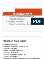 Penulisan Kata