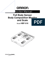 Instruction Manual: Full Body Sensor Body Composition Monitor and Scale