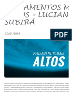 PENSAMENTOS MAIS ALTOS - Luciano Subirá