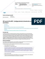 Configuración de La Función de Escaneo A Correo Electrónico HP LaserJet Pro MFP PDF