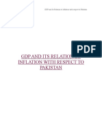 GDP and Its Relation To Inflation With Respect To Pakistan