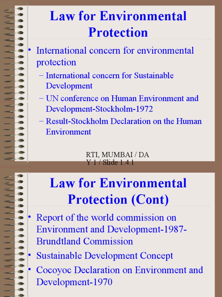 Environmental Protection Laws Overview | PDF | Environmental Law ...