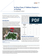 Nutrition of Florida Citrus Trees, 3 Edition: Chapter 4. Soil and Leaf Tissue Testing