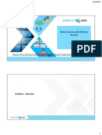 Data Science With Python: Numpy