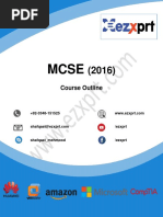 EZXPRT-MCSE Course Outline.