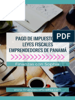 Pago de Impuestos y Leyes Fiscales en Panamá Emprendedores PDF