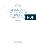 ANÁLISIS DE LA COMUNICACIÓN NO VERBAL EN UN CORTOMETRAJE