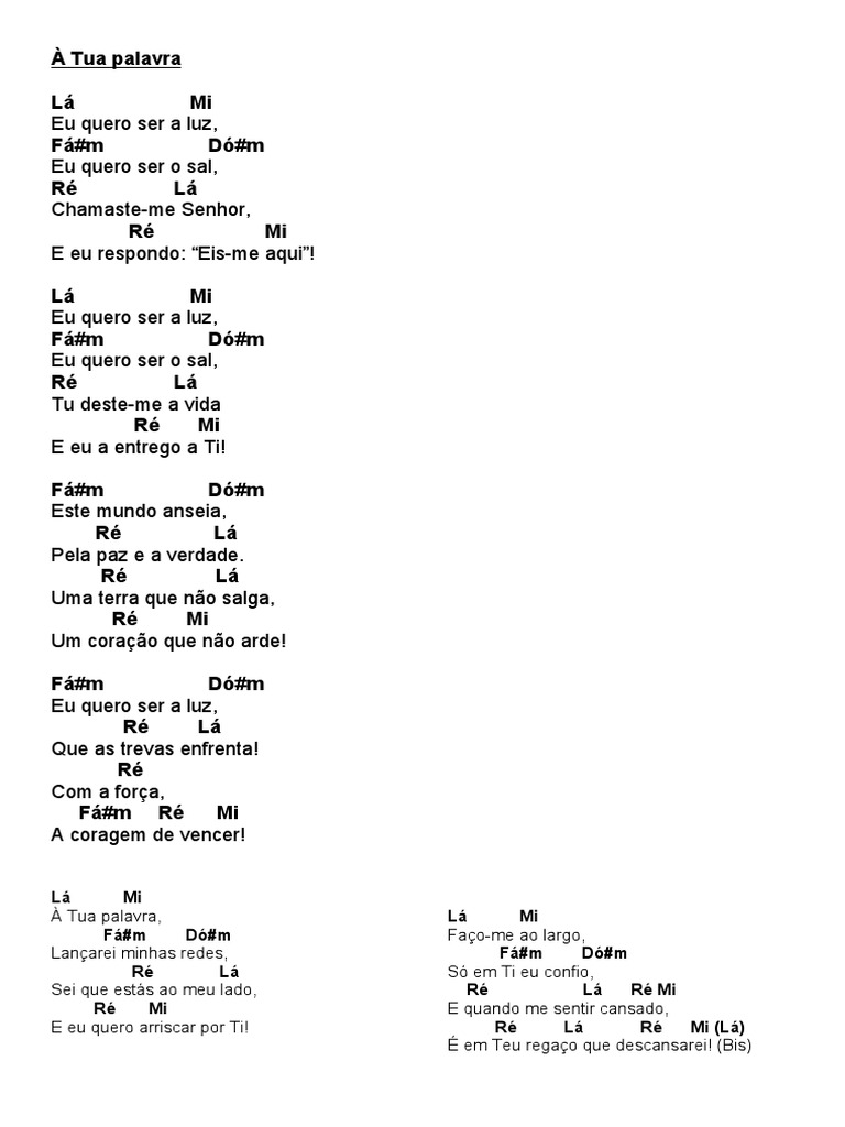 Canticos | PDF | Oração do Senhor | Maria, mãe de Jesus