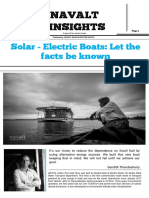 Solar - Electric Boats: Let The Facts Be Known: Navalt Insights