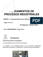 Unidad 1. FUNDAMENTOS DE PROCESOS INDUSTRIALES PDF