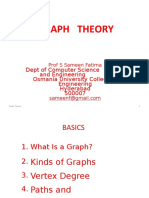 Graph Theory: Dept of Computer Science and Engineering Osmania University College of Engineering Hyderabad 500007