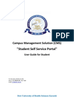 Student Self Service Portal User Guide