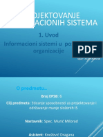 01 - Uvod - Informacioni Sistemi U Poslovanju Organizacije MM