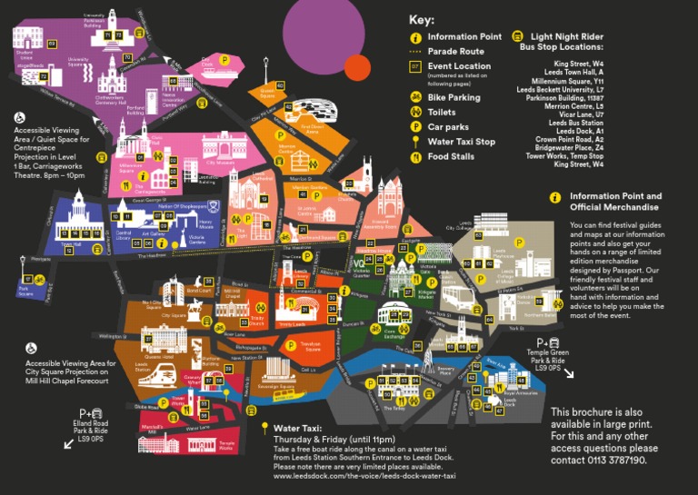 Light Night MAP PDF Leeds Land Transport