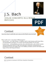 J.S. Bach: Violin Concerto in A Minor BWV1041