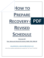 Global Change in P6 Recovery Schedules | PDF | Microsoft Excel | Computing