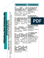 MATRIZ DOFA s-SISTEMA DE INFORMACION