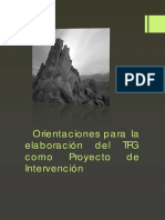 Indicaciones para Proyecto de Intervención PDF