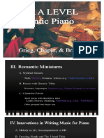 Romantic Piano Analysis