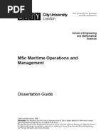 MSC Maritime Operations and Management: Dissertation Guide