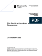 MSC Maritime Operations and Management: Dissertation Guide