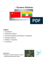 China Myanmar Relations