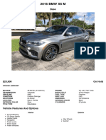 2016 BMW X6 M (G0R43307)