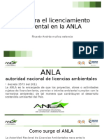 ABC para El Licenciamiento Ambiental en La ANLA: Ricardo Andrés Muñoz Valencia