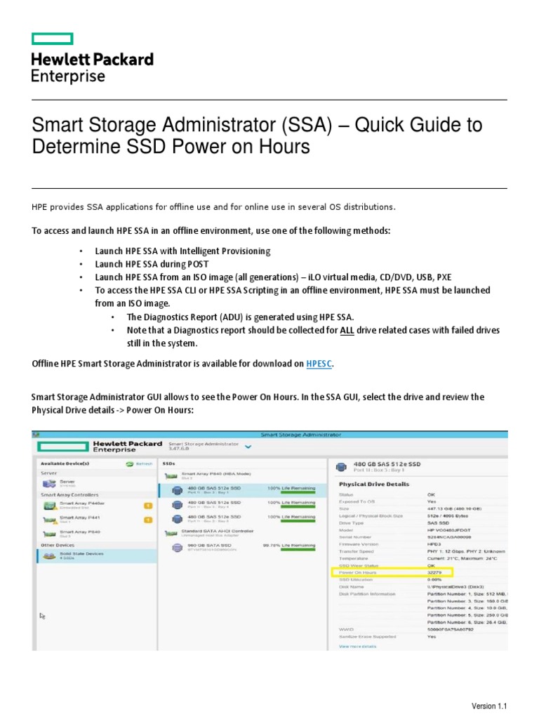 HPE Smart Storage Administrator Guide | PDF | Command Line Interface ...
