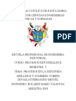 Fernando Torres - Procesos Industriales II