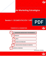 Sesión 1 Segmentación y Mercado Meta