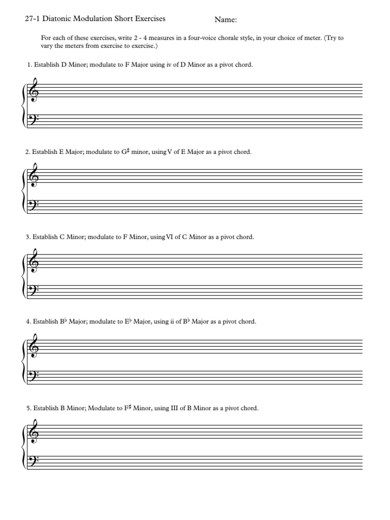Diatonic Modulations | PDF