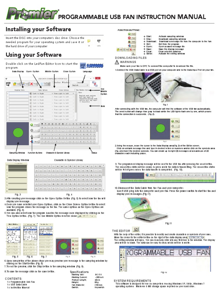 USB Programmable Fan User Guide | PDF | Usb | Computer Program