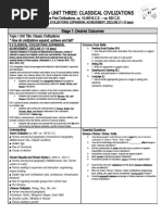 9 Grade Unit Three: Classical Civilizations: Stage 1: Desired Outcomes