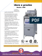 Broaster 1800 Especificaciones PDF