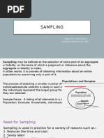 Sampling: Prepared By: Nandini Biswas Assistant Professor of Law, UPES