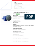 Tomada de Sobrepor IP 67 para 600/690V