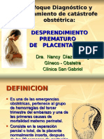 Desprendimiento Prematuro de Placenta