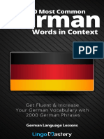 2000 Most Common German Words I - Lingo Mastery - 1 PDF