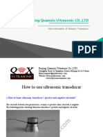 Beijing Quanxin Ultrasonic CO.,LTD: More Information of Ultrasonic Transducer