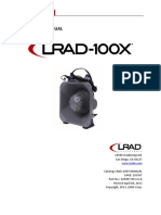 User Manual, Lrad-100x