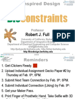 Constraints: Robert J. Full