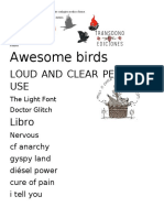 Awesome Birds: Loud and Clear Personal USE