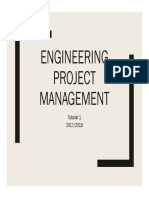 Engineering Project Management: Tutorial 1 2017/2018