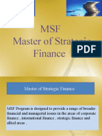 MSF Master of Strategic Finance