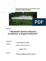Elemento Semiconductor, Conductor y Superconductor