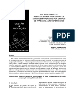 Balanceamento e Rebalanceamento de Linhas de Montagem Operadas Por Grupos de Trabalho Autogerenciados PDF